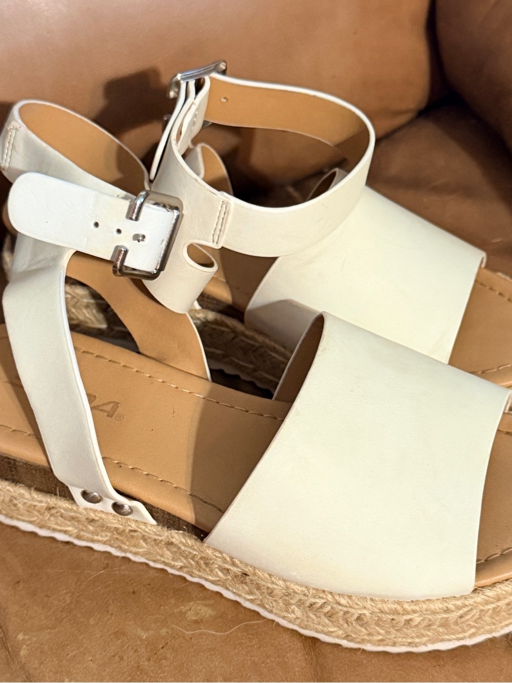 Soda White Sandals